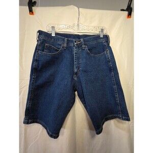 Wrangler Mens Denim Shorts 30 Relaxed Blue Five Pocket Made in Mexico